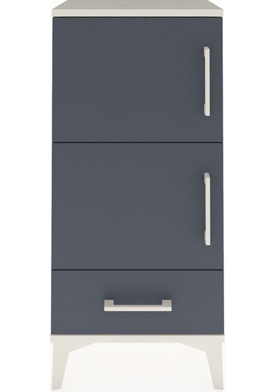 Arges Komodin 4 Raflı Tek Çekmeceli 2 Kapaklı 44x30x96 Aytaşı... Aytaşı