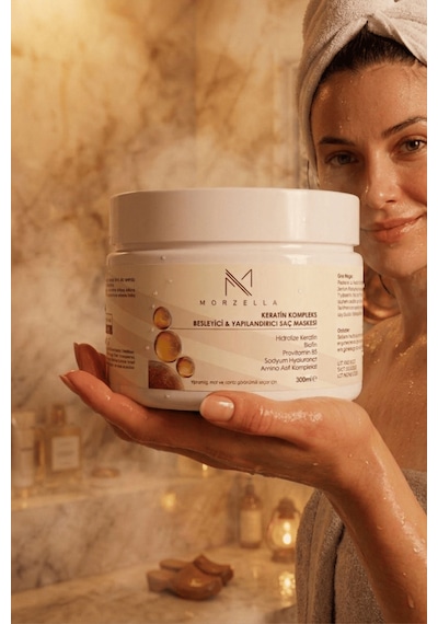 Morzella Keratin Kompleks Besleyici Ve Yapılandırıcı Saç Bakım Maskesi 300 Ml