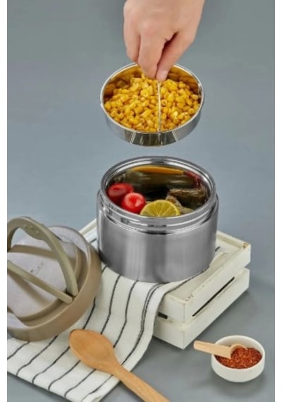 Cooker Yk1438 Çelik Yemek Termosu 1.1 L
