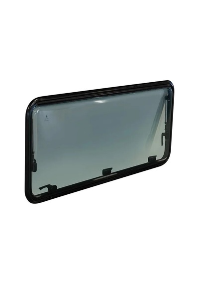 Berhimi Amortisörlü Karavan Penceresi & Karavan Camı 30x70 Cm Beyaz Perde-sineklik Dahil