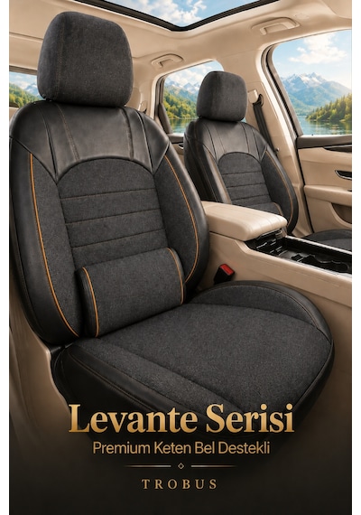 Fiat Tipo 1990-2000 Uyumlu Levante Serisi Füme Turuncu Oto Koltuk Kılıfı