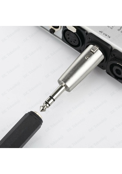 3-Pin Xlr Dişi To 6.35Mm Stereo Erkek Ses Kablosu Mikrofon Adaptö