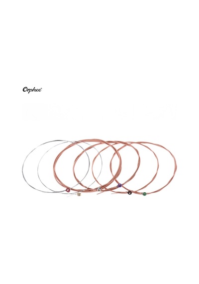 Orphee Tx620-p Akustik Halk Gitar Çelik Telleri 6 Adet Gümüş