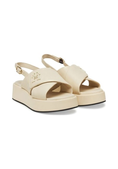 Kadın Hw Padded Leather Sandal Sandalet Fw0fw08808acj Bej