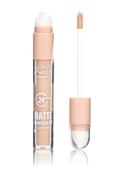 3b Trend Rose 2'si 1 Arada Çift Uçlu Mat Kapatıcı No:2 Sünger Uç + Likit Concealer 24 Saat Kalıcı No.2