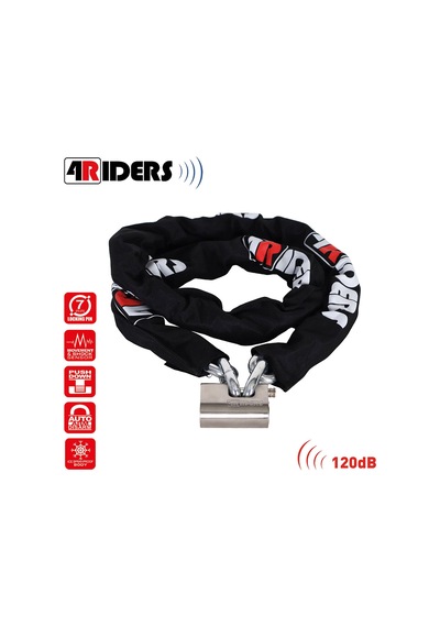 4riders Bodyguard Pro 14x200cm Kesilmez Zincir Alarmlı Kilit 14mm
