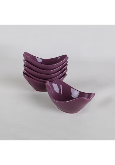 Keramika Mor Sera Çerezlik 16 CM 6 Adet