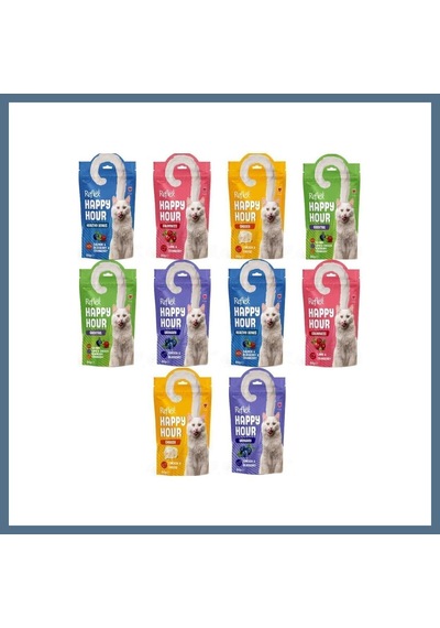 Buradabulabilirsin Reflex Plus Happy Hour Kedi Ödülü 60 Gr Karışık Lezzetli Çeşitler 10 Adet Yetişkin Kediler İçin Bbz
