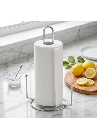 Ayrex Metal Kağıt Havluluk Ve Peçetelik Standı Mutfak Ve Banyo İçin Rulo Havlu Tutucu, Tezgah Üstü Kağıt Ha Diğer
