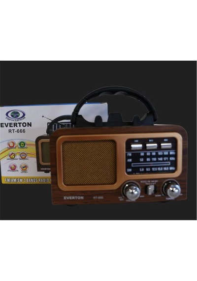 Everton Rt-602 Fm-usb-tf-aux Şarjlı Nostaljik Radyo Kdo