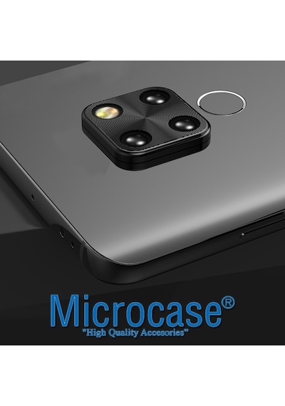Xiaomi Redmi Note 9 Pro Kamera Lens Halkası Kapalı Tasarım Siyah