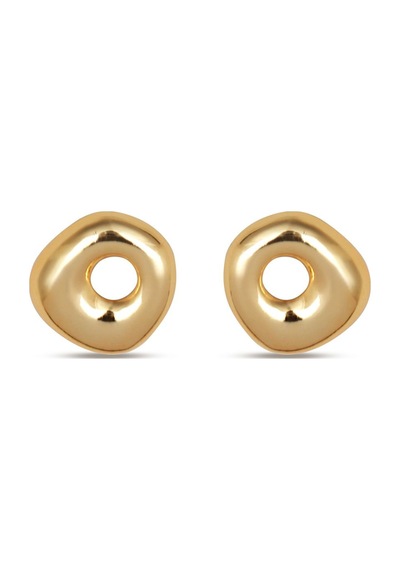 Asimetrik Delikli Kadın Küpe Gold - 612387448 Gold