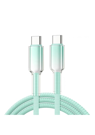 Buz Kristal Dokuma 65w Hızlı Şarj Kablosu 1 Metre Type C İle Apple Uyumlu iPhone 16 Ve Üstü