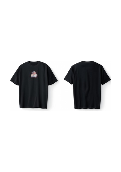 Bumeta Yılbaşı Cool Santa Christmas Oversize Unisex Tişört T-shirt Siyah