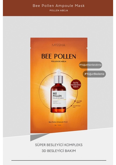 Missha Bee Pollen Yıpranmış Cansız Ciltler İçin Arı Poleni İçerikli Ampul 30 G