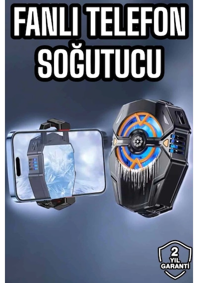Fanlı Telefon Soğutucu Pervaneli Soğutma Fanı Çok Renkli