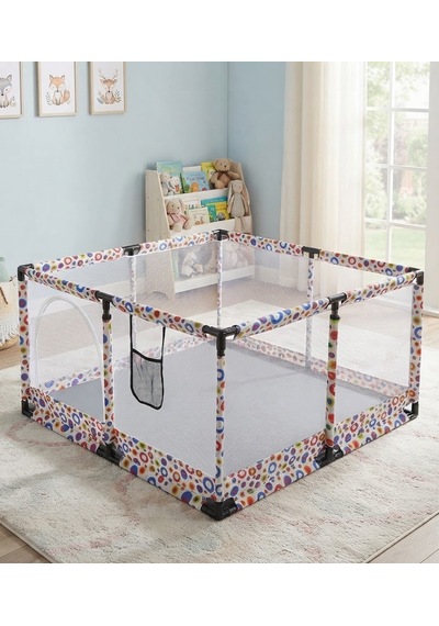 Missidea Bebek ve Çocuk Çok Renkli Oyun Parkı Güvenli Oyun Alanı 120x120 Cm