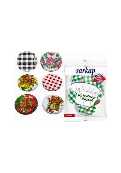 Sarkap 4 Paket 10'lu Hijyenik Poşetli Kavanoz Kapağı Seti 4 Desen 82 Mm Karışık Gönderim Diğer