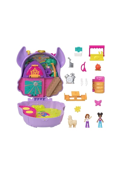Mattel Polly Pocket Ve Maceraları Micro Oyun Setleri Lama Compact Fry35-hkv33