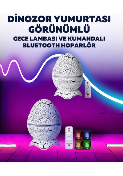 Mey İthalat Dinazor Yumurta Gece Lambası Beyaz 76596344