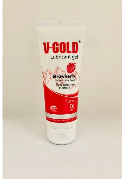 V-Gold Su Bazlı Kayganlaştırıcı Jel Çilek Aromalı 100 ML