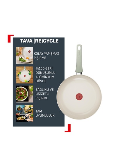 Tefal Re Cycle Tava - 24 Cm Yeşil