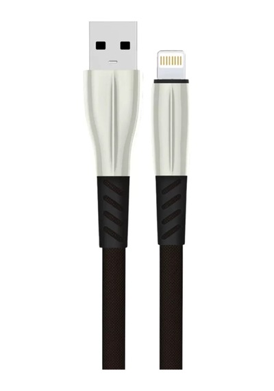 Mey İthalat S89 Metal Uçlu Lightning Kablo İphone Uyumlu 1m 2.4a - Siyah Standart