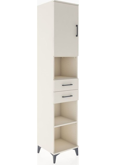 Hyperion Dolap 4 Raflı 2 Çekmeceli Tek Kapaklı 44x44x221 Aytaşı-aytaşı Aytası