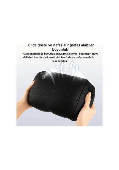 Coofbe Tüm Araçlara Uyumlu Ortopedik Araç Boyun Baş Yastığı Oto Koltuk Başlığı, Oto Boyun Yastığı Car Headrest Siyah