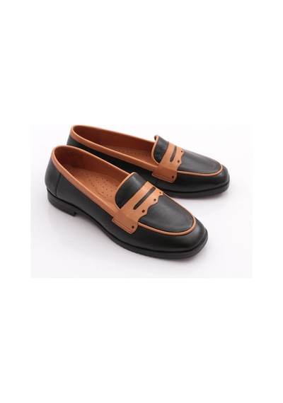 Dgn 010-1 Kadin Loafer Ayakkabi Siyah