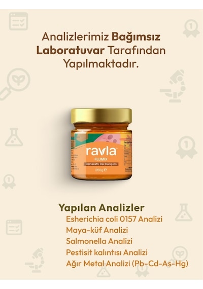 Ravla Flumix Baharatlı Bal Karışımı - 250g