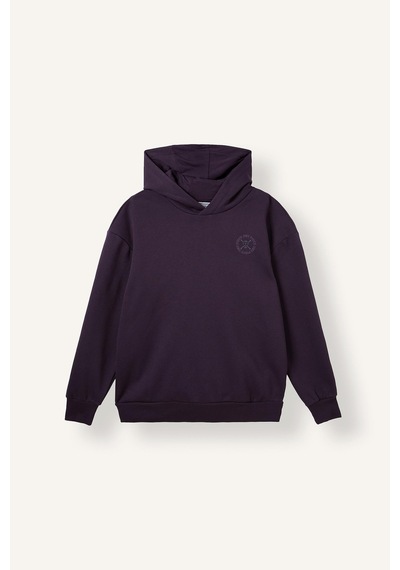 Defacto One Piece Boxy Fit Baskılı Kapüşonlu Sweatshirt H4186ax26aupr148 Mor-pr148