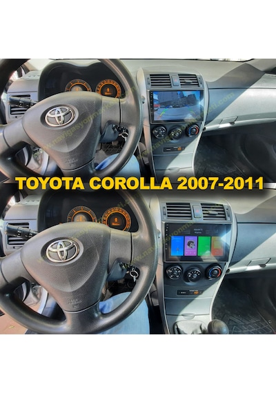 Medya Magic Toyota Corolla 2007-2011 Büyük Çerçeveli 6-64 Gb Multimedya Carplay 9"