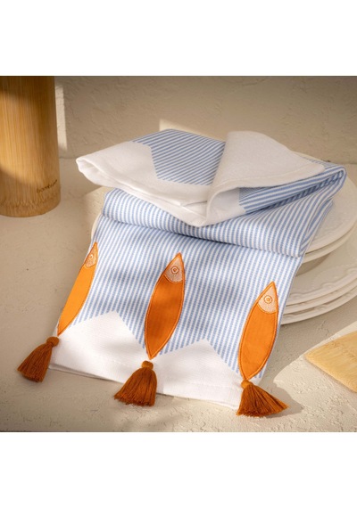 Soft Marli Kurulama Bezi - Mavi - 40x66 Cm Çok Renkli