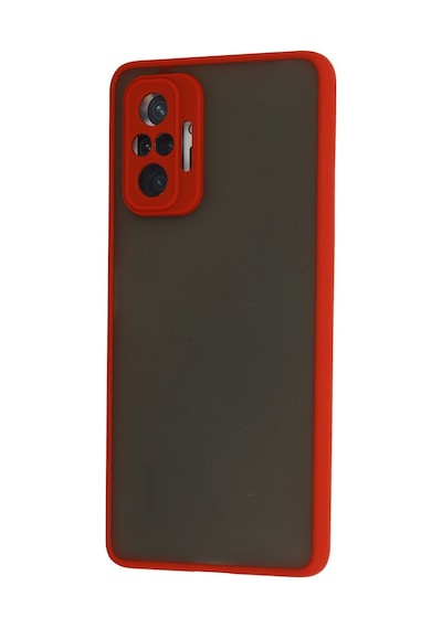 Xiaomi Redmi Note 10 Pro Uyumlu Kılıf Montreal Silikon Kapak - Kırmızı