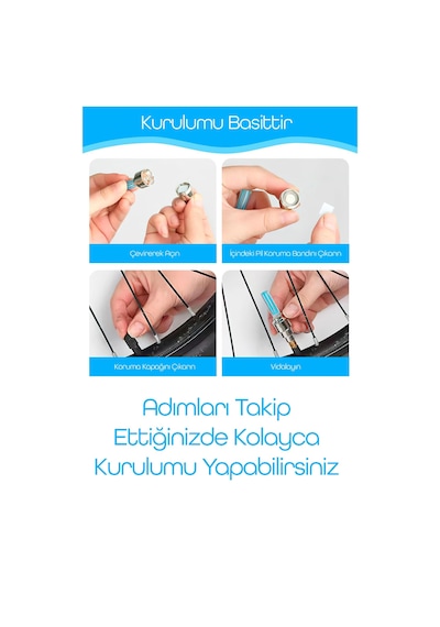 2li Hareket Sensörlü Bisiklet Teker Işığı Led Araba Motor Tekerlek Lambası Sibop Kapağı Yeşil 3972 Yeşil