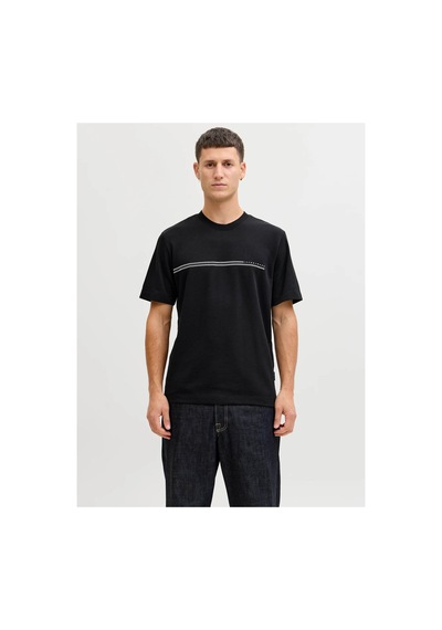 Jack & Jones Jcofusıon Chest Brand Tee Ss Crew Noos Mavi