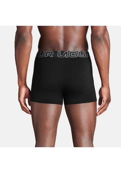 Under Armour Performance Cotton - Solıd 3 In 3pk Erkek Boxer 1383891-001 Siyah