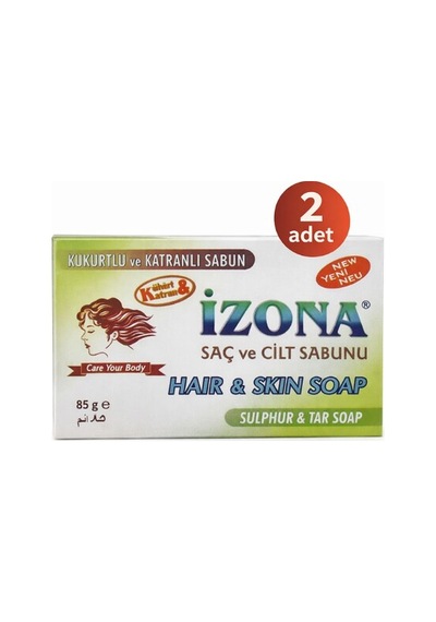 İzona Sabun Kükürtlü Ve Katranlı 85 Gr 2li Çam Katranı - Kükürt