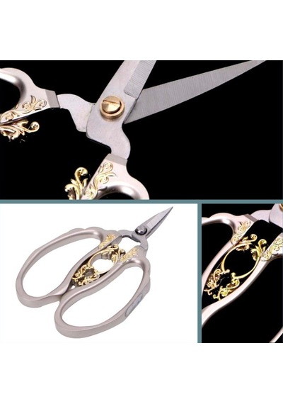 Omeniv Antika Viktoryen Tarz Floral Makas Paslanmaz Çelik