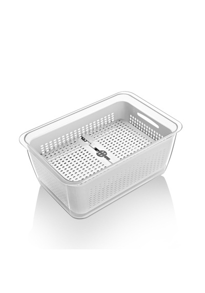 3' Lü 2.50lt-5 Lt - 9 Lt Organizer Sebze Meyve Buzdolabı İçi Düzenleyici Beyaz Ma210-b 1 Adet