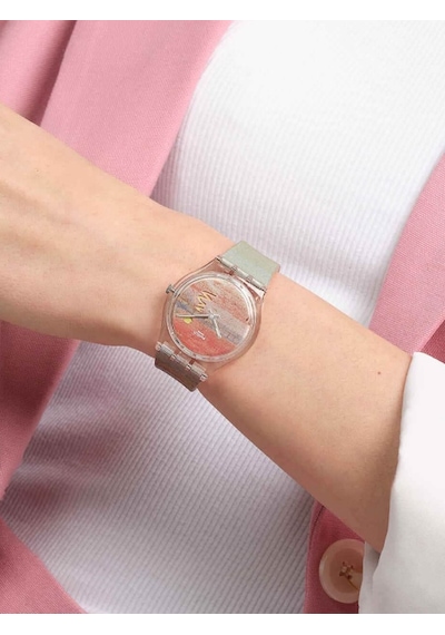 Swatch So28z700 Turner's Scarlet Sunset Kadın Kol Saati