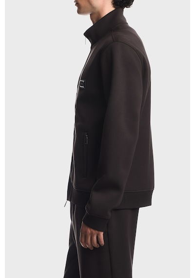 Emporio Armani Modal Kumaş Dik Yaka Fermuarlı Sweat Erkek Sweat Em006821 Af17545 U6030 Koyu Kahve Koyu Kahverengi