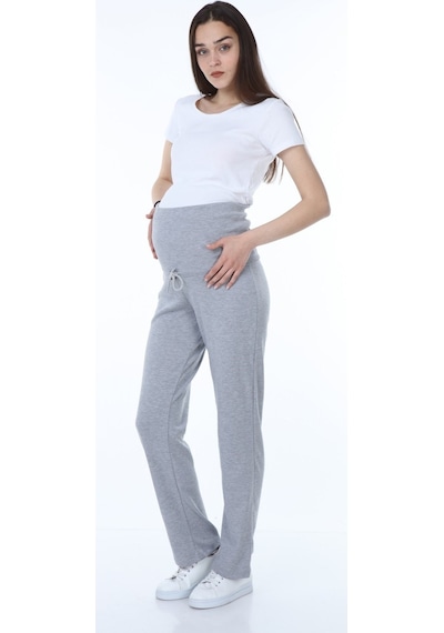 Luvmabelly Myra8501 Beli Ayarlanabilir Hamile Günlük Ev Pantolonu -gri-gri