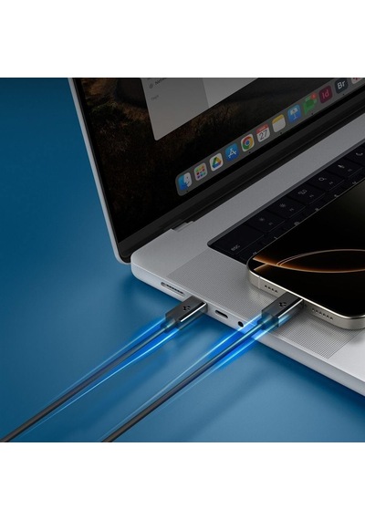 Usb-c To Usb-c 2 Metre Kablo 60w Güç/pps 2.0 Desteği Super Hızlı Şarj / 480 Mbps Data Aktarım Hızı Type-c Ekstra Dayanıklı Siyah - Aca08720