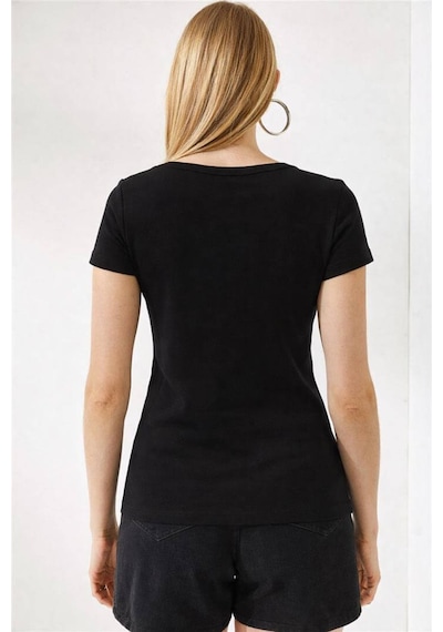 Fashion Friends Bayan T Shirt 26y0191k1 Siyah