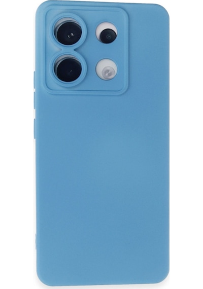 Xiaomi Redmi Note 13 Pro 5g Uyumlu Kılıf Nano İçi Kadife Silikon - Mavi