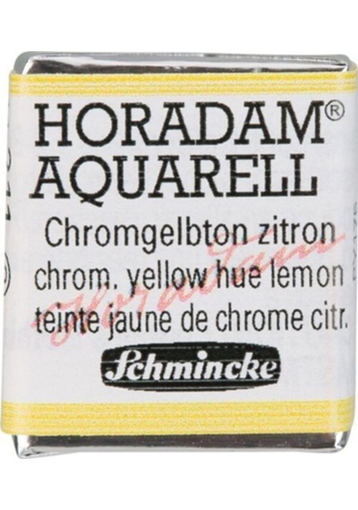 Schmincke Horadam Aquarell Artist Sulu Boya Chrome Yellow Lemon, No Lead Yarım Tablet