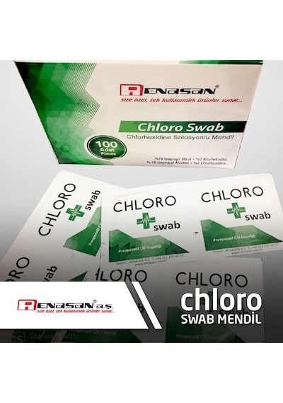 Chlorhexıdıne Swab Mendil   40 Kutu