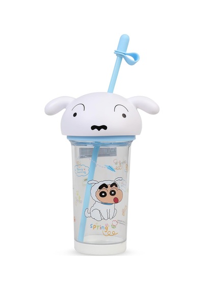 Vagonlife Crayon Shinchan Tritan Pipetli Matara 500 Ml - Beyazstandart Beyaz
